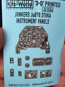 Kitsworld 1-32 Scale Junkers Ju 87B STUKA 3D Cockpit Instrument Panels 