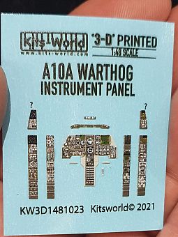 Kitsworld 1:48 Cockpit Instrument Panell  A10A Warthog 
