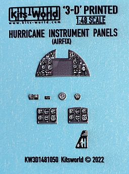Kitsworld 1:48 3D Instrument Panels Hawker Hurricane 