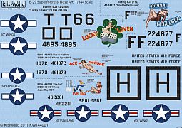 Kitsworld Kitsworld 1/144 Scale Decal Sheet B-29 Superfortress KW144001~ 