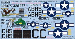 Kitsworld Kitsworld  - 1/48 Scale Decal Sheet P-38 Lightnings 