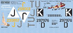 Kitsworld Kitsworld Boeing B17 F/G Flying Fortress -  1/72 Scale Decal Sheet KW172004  'My Devotion' - 'A Bit O Lace'
 