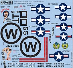 Kitsworld Kitsworld  - 1/72 Scale Decal Sheet B-29 Super Fortress 