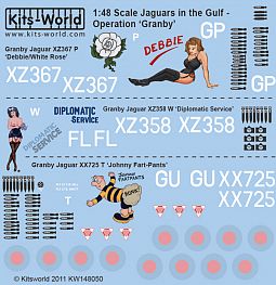 Kitsworld Kitsworld 'Jaguars' -  1/48 Scale Decal Sheet 