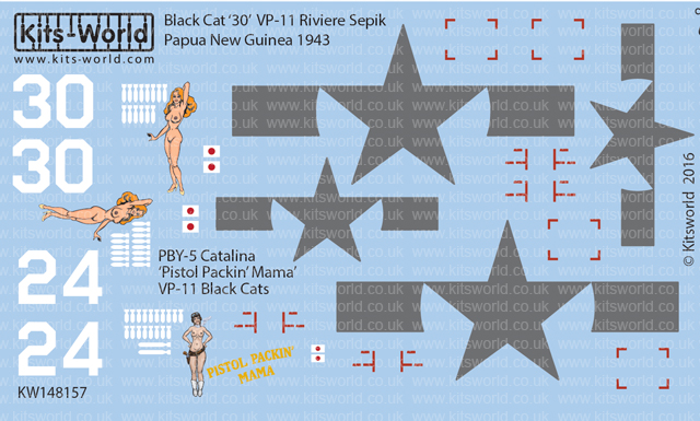 Kits World Decals 1/48 CONSOLIDATED PBY-5 CATALINA Jumpie & Frisco Gal 