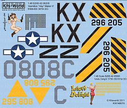 Kitsworld Kitsworld  - 1/48 Scale Decal Sheet B-26 Marauders 