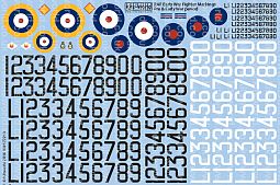 Kitsworld 1/72 Pre & Early WWII Serial and Cocarde Markings- 1938 â€“ 1940. 