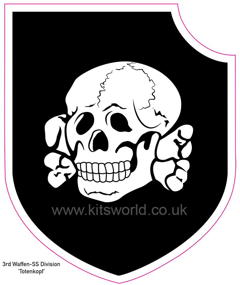 Kitsworld CUSTOM SIZES Waffen SS 3rd Waffen SS Division â€˜Totenkopfâ€™  