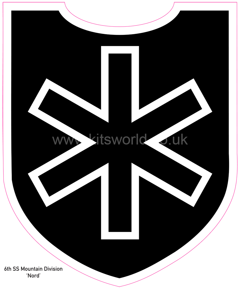 Kitsworld CUSTOM SIZES Waffen SS 6th SS Mountain Division â€˜Nordâ€™  