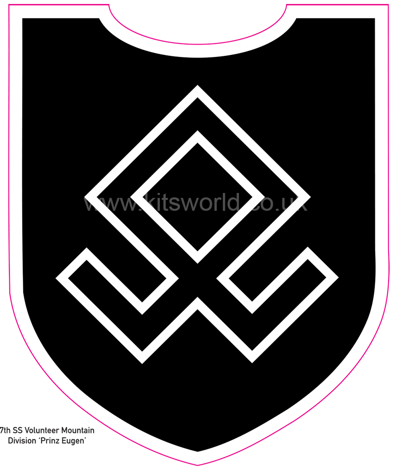 Kitsworld CUSTOM SIZES Waffen SS7th SS Volunteer Mountain Division â€˜Prinz Eugenâ€™  