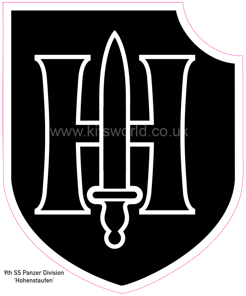 Kitsworld CUSTOM SIZES Waffen SS 9th SS Panzer Division 'Hohenstaufen'  