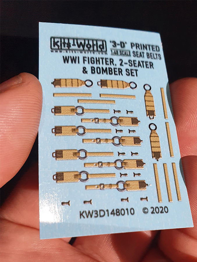 WWII FIGHTERS Kits World Decals 1/48 3D SEAT BELT SET for U.S.A.A.F 